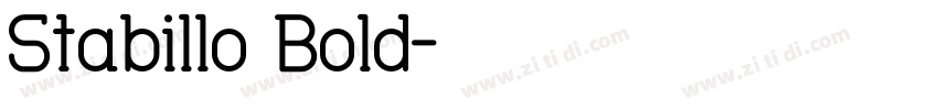 Stabillo Bold字体转换
